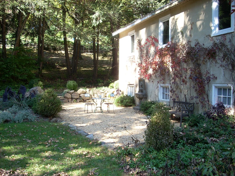 European courtyard in Edgemont