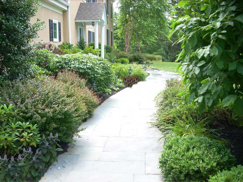 Front path and plantings in King of Prussia