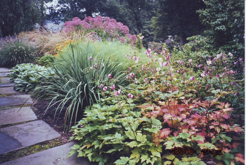 Backyard Landscaping Ideas - Perennial Garden in Devon