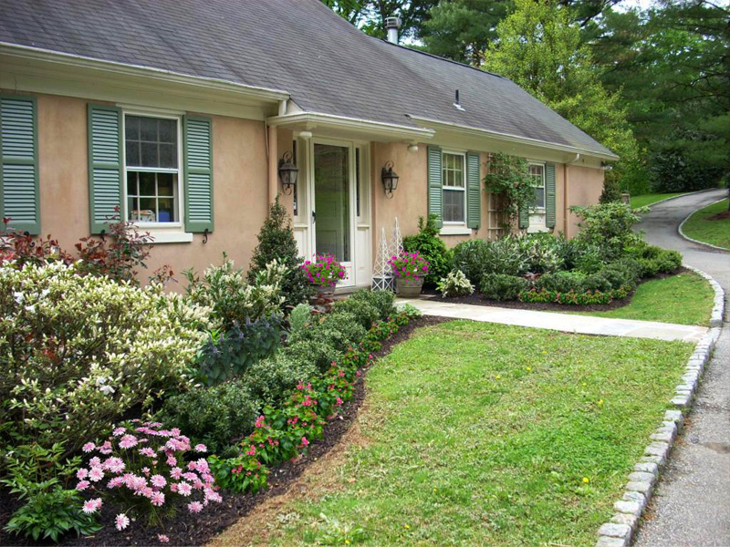 Landscaping Ideas - Williamsburg Style Garden in Bryn Mawr - After
