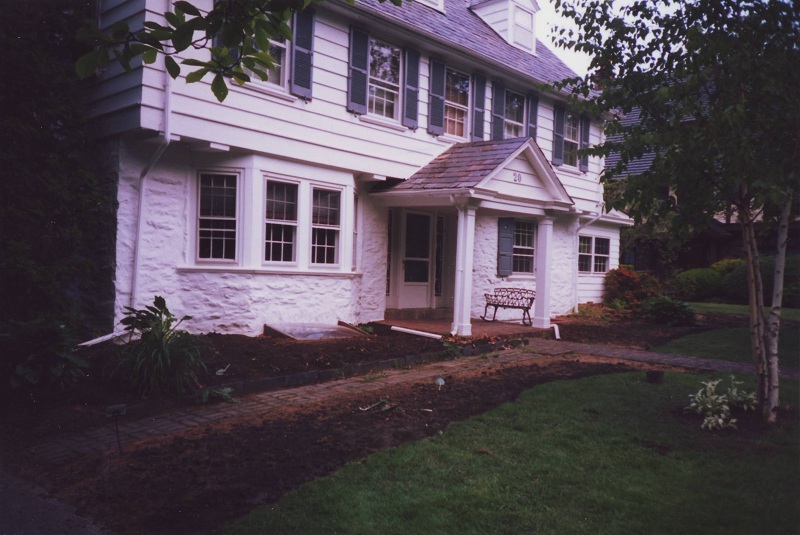 Landscaping Philadelphia - Foundation Planting in Merion - Before