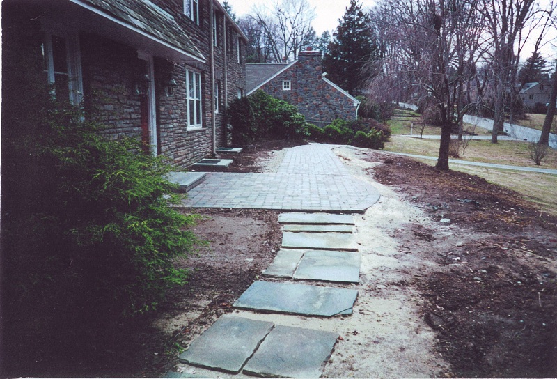 Landscaping Ideas - Front Walk and Perennial Garden in Penn Valley - Before